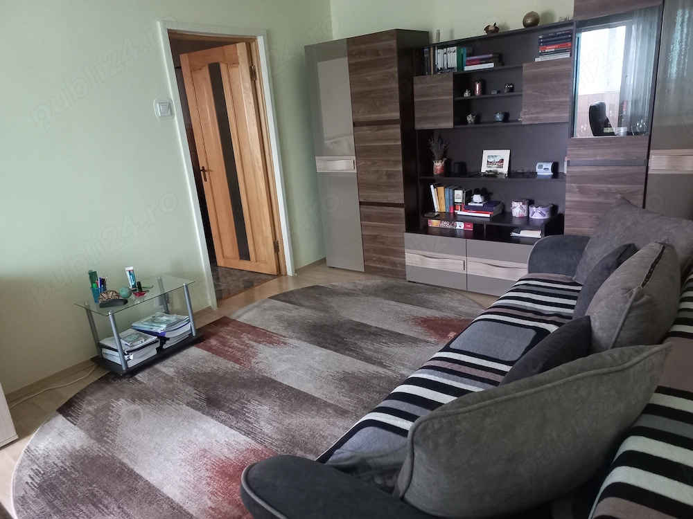 Inchiriez apart. 2 camere decomandat | 55 mp | Dacia Zimbru | AC + centrală | balcon