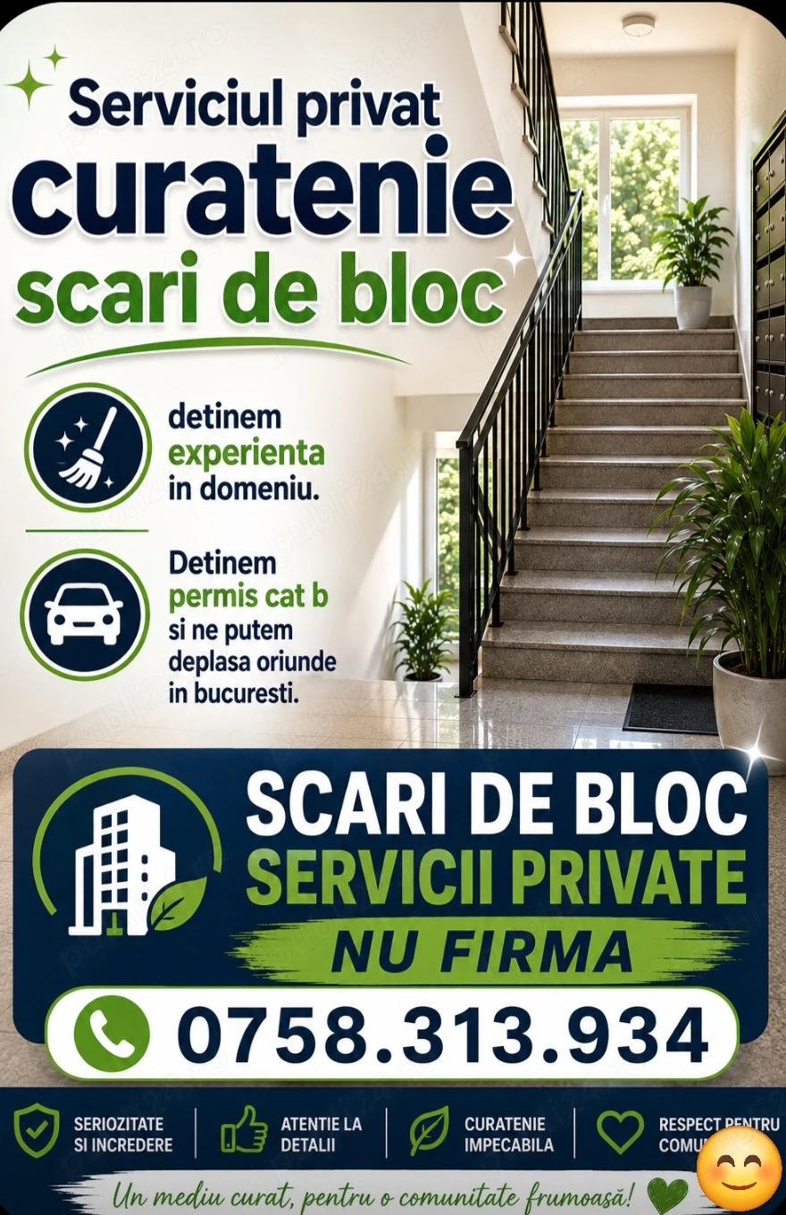 Privat Cautam scari de bloc suntem persoane fizice nu firma