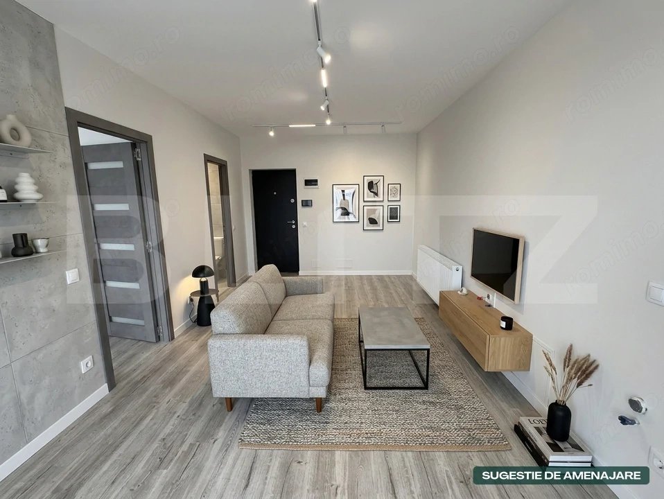 Apartament 2 camere 44 mp cu balcon, bloc nou, Luduș