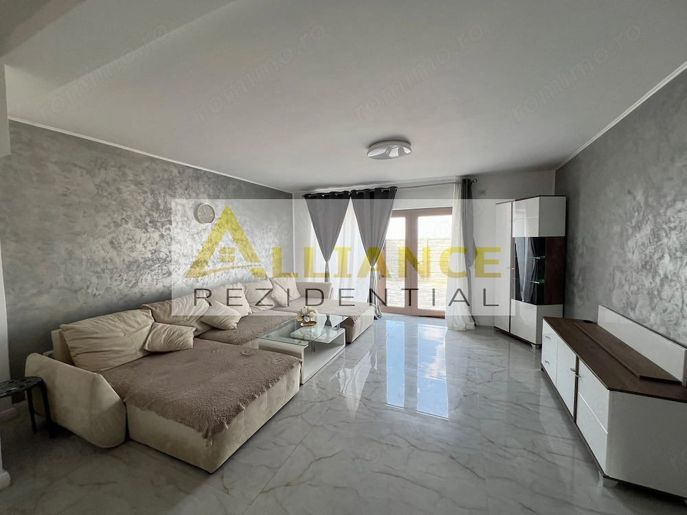 Duplex mobilat si utilat  - 3 camere -2 bai