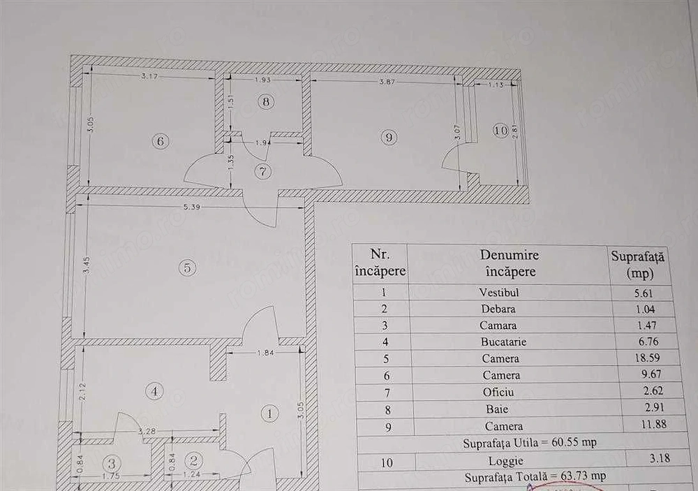 Apartament 3 camere, etaj 1, bloc reabilitat I Drumul Taberei
