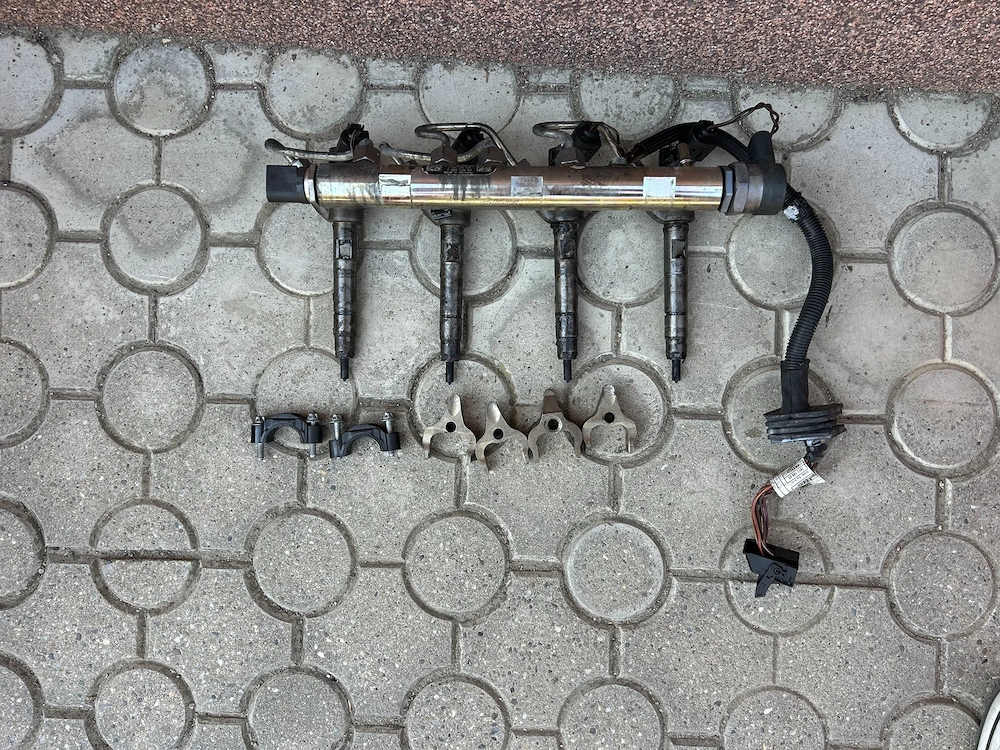 Rampa injecție și injectoare bmwe91 n47