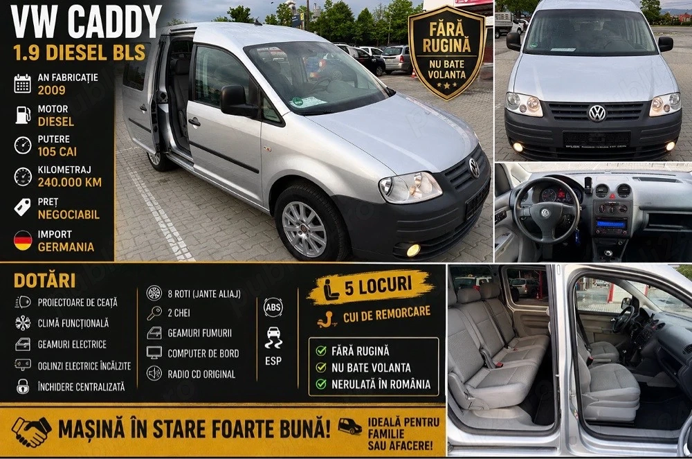 Volkswagen Caddy 1.9BLS 105cp 2009
