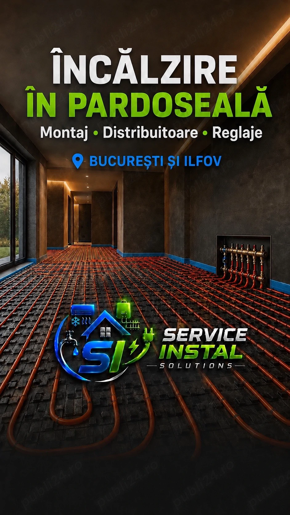 Montaj calorifere și încălzire în pardoseală București și Ilfov