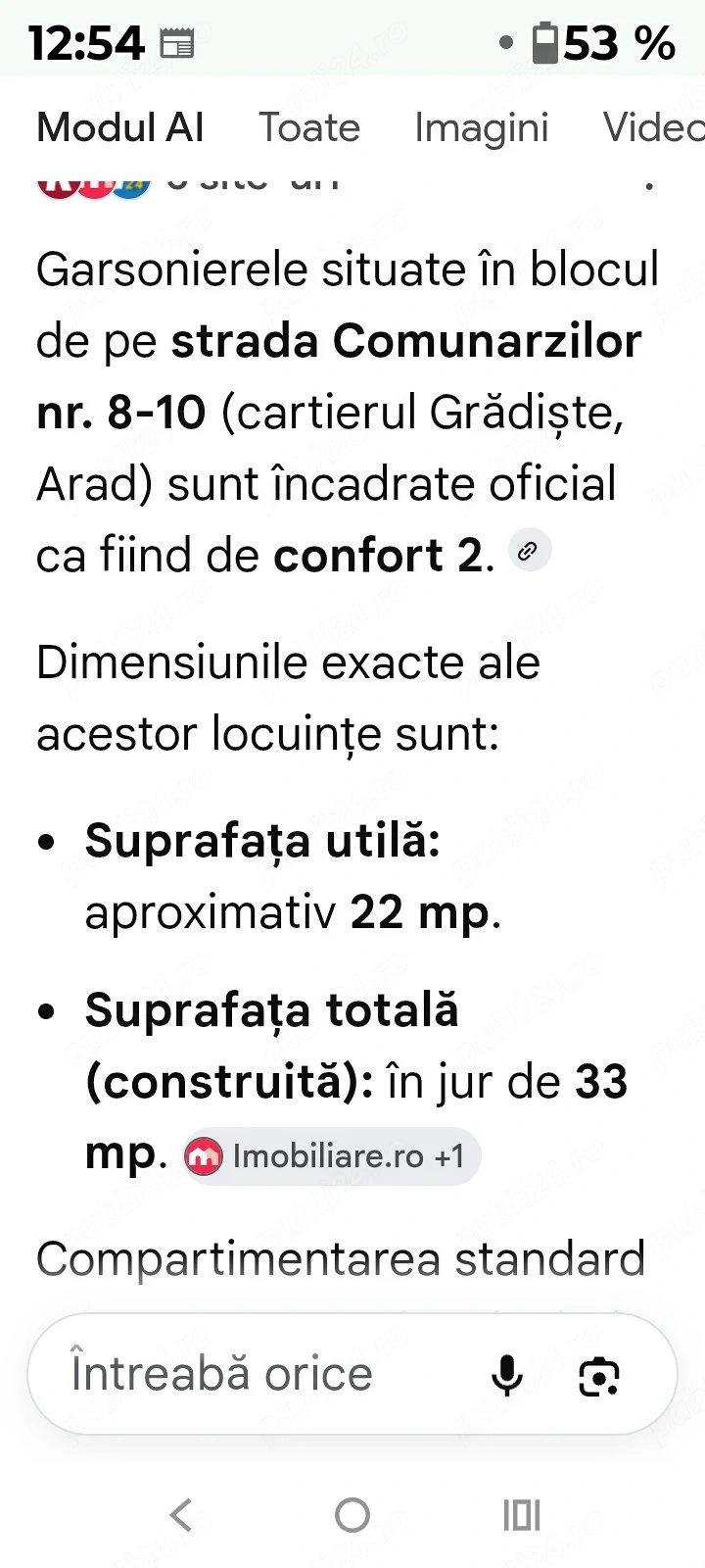 vand garsonieră 