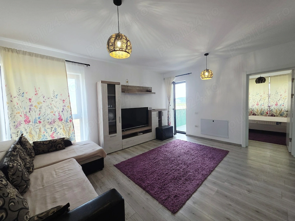 Apartament 2 camere mobilat, Leabay Cristian-Ghimbav, parcare inclusă, 399 
