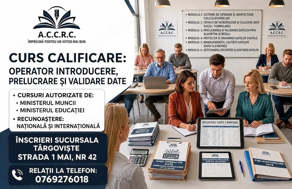 Curs Operator introducere prelucrare si validare date .
