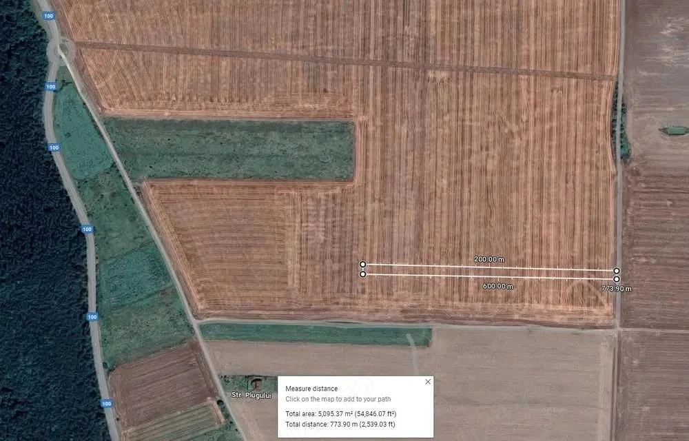 Teren 5000mp in Branesti, spre Vadu Anei. Pret 12 eur mp