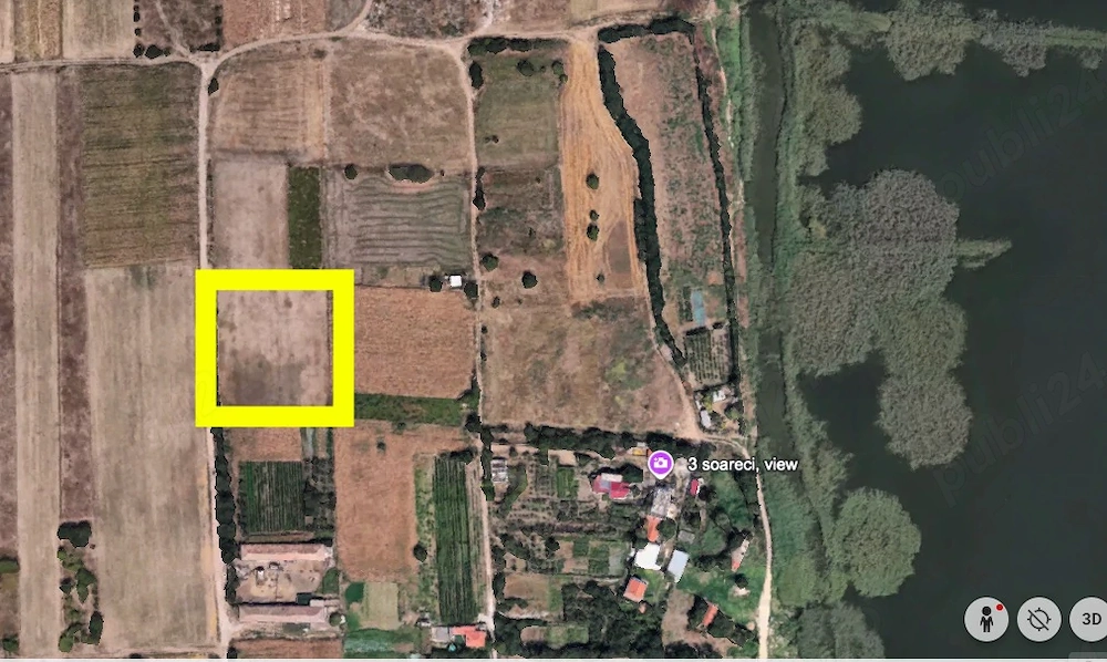 Vand teren Tuzla, intravilan, 2500 mp, deschidere 45m 