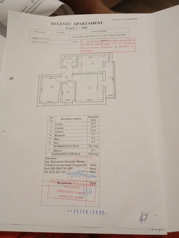 ap cu 3 camere cu parcare proprie pe drumul Jilavei 89F 89G bloc 3 sectorul 4 București