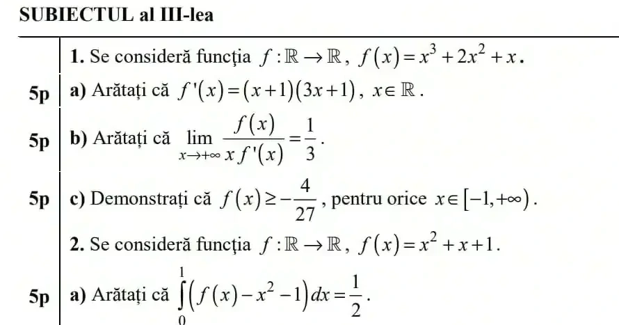 Meditatii Bacalaureat Matematica Tehnologic 