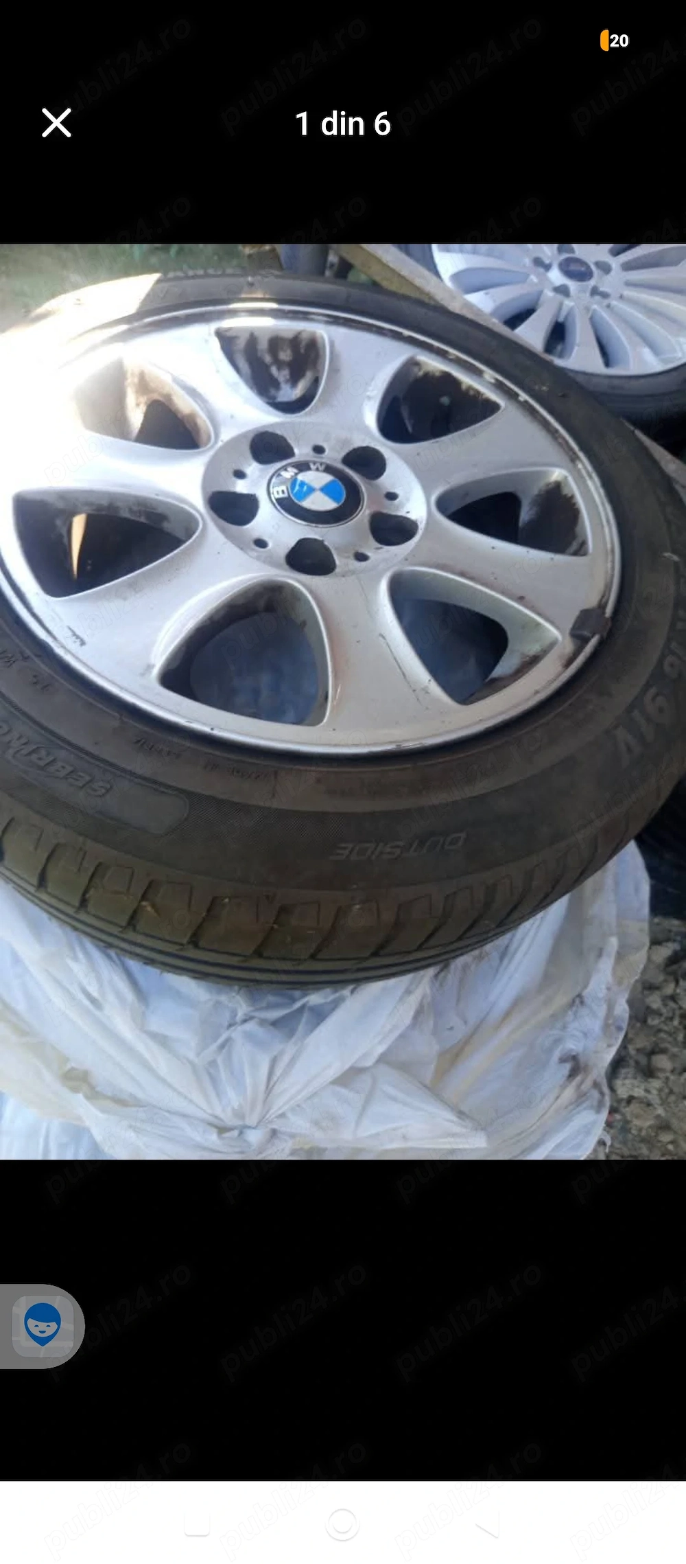 Vând 4bc jeante cu anvelope de vara pe 16 BMW 