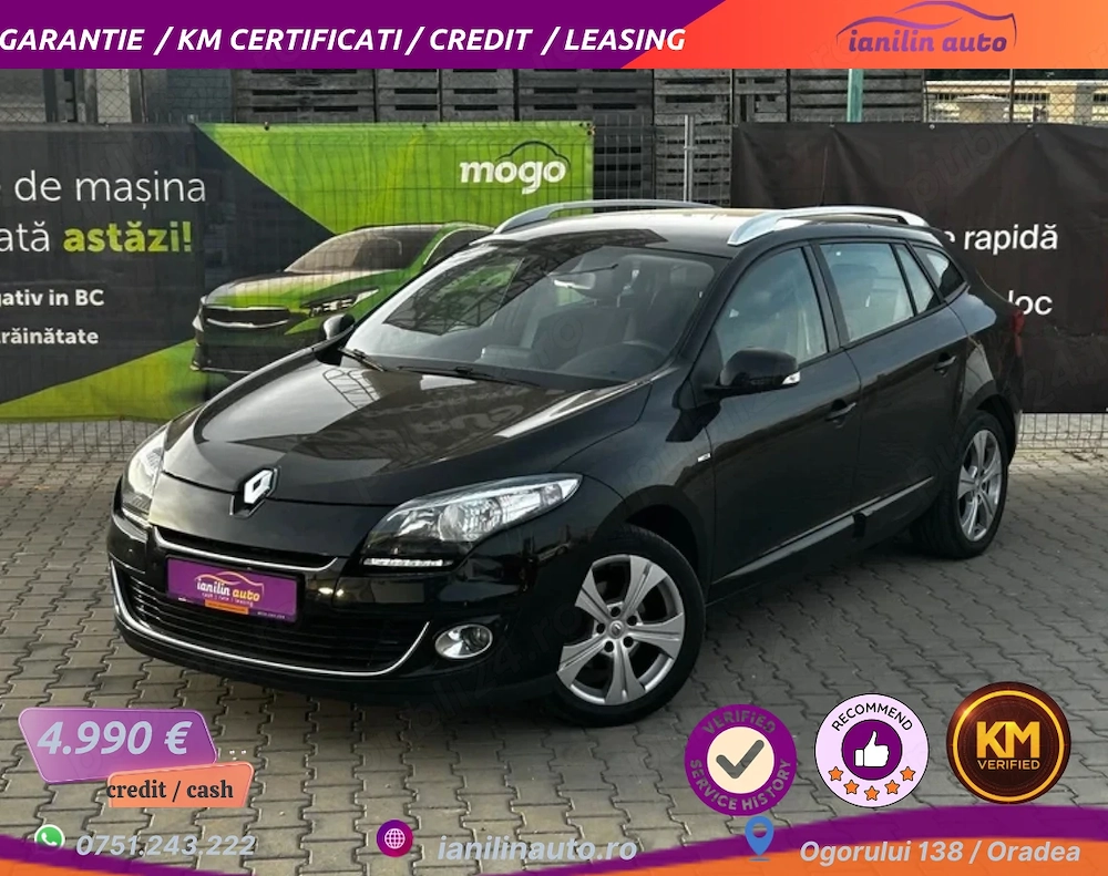 Renault Megane Bose Edition   Garanție 12 luni   Cash sau Rate 