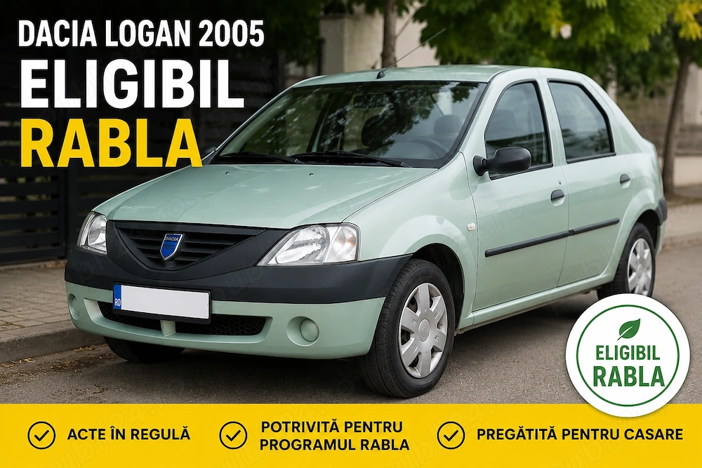 Dacia Logan 2005   eligibil Program Rabla 2026   acte în regulă   Timișoara