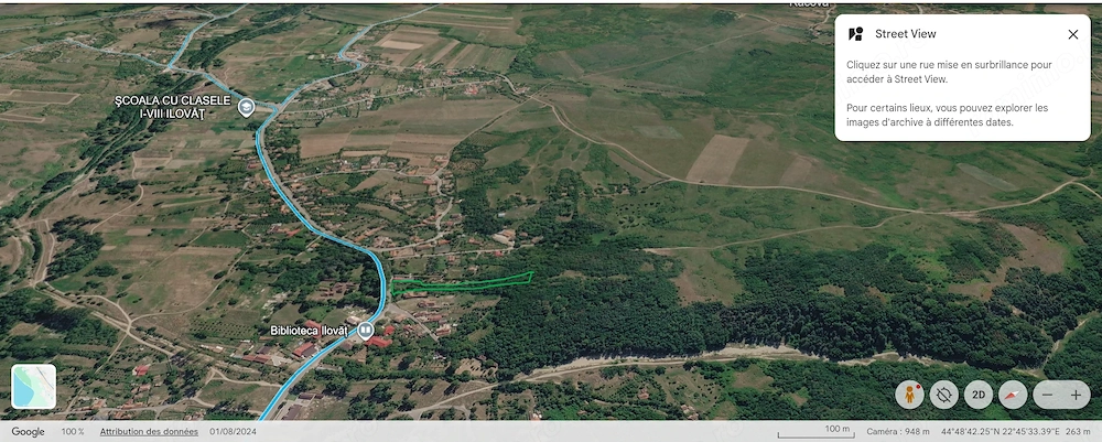 Teren intravilan(loc de casa) 3.930 mp,centru Ilovăț
