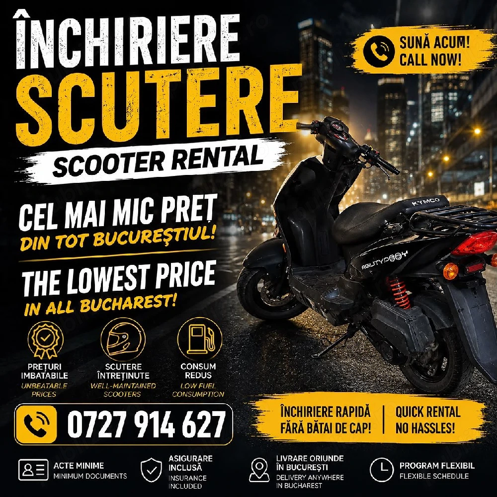 inchiriez scuter  for rent