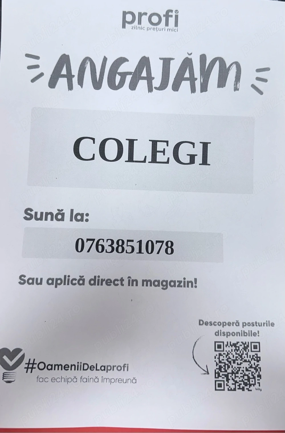   Alaturate echipei noastre PROFI  