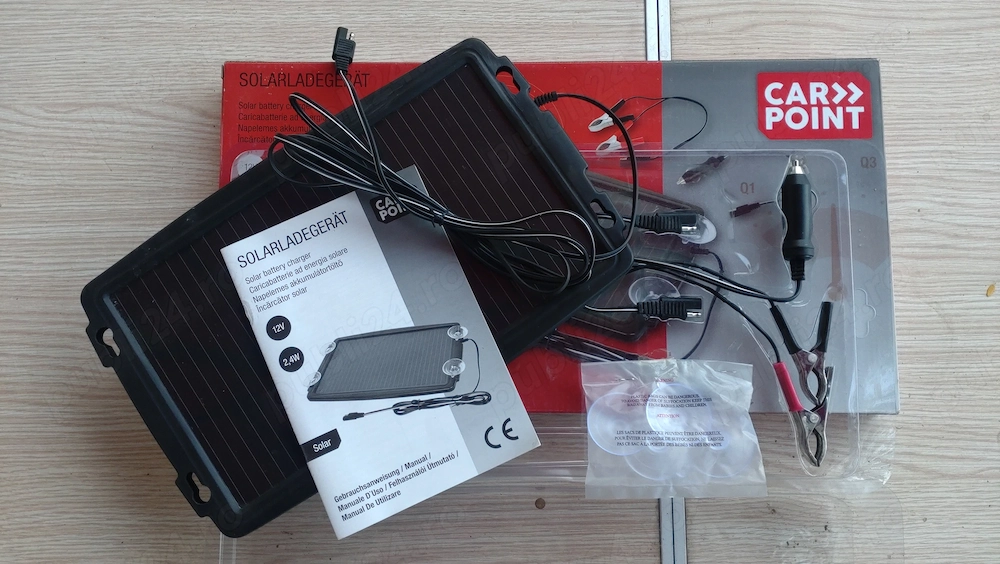 Panou Solar Auto 12 V /2,4W - pentru menținere baterie