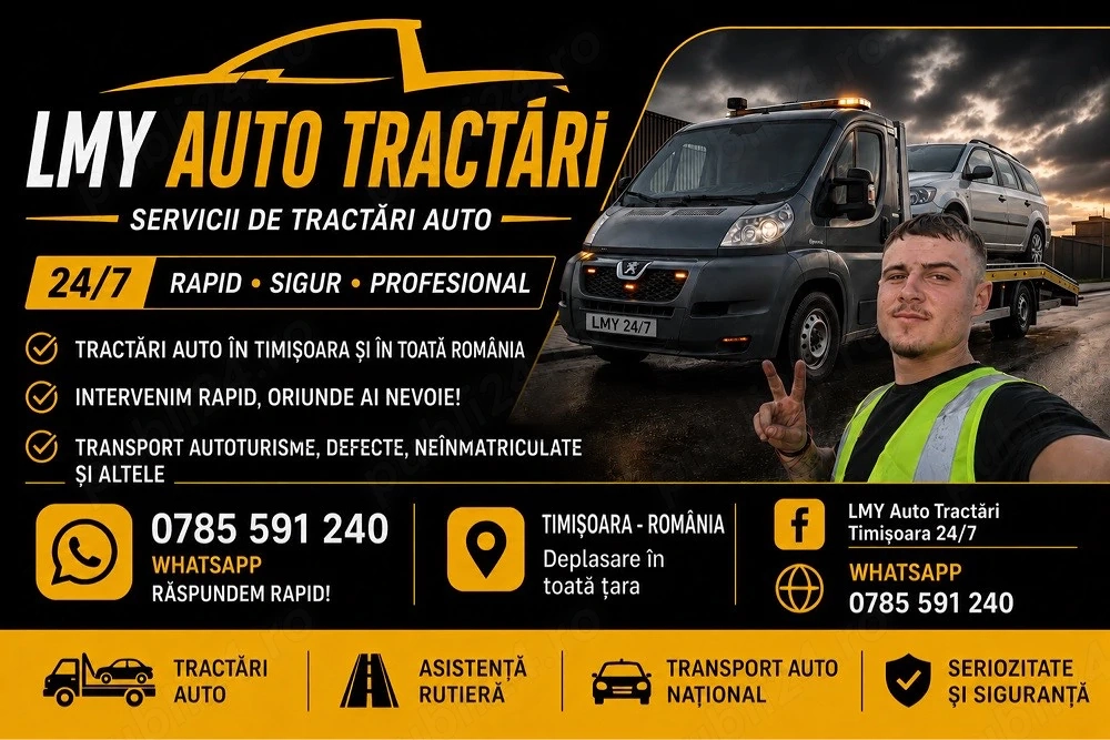 LMY Tractari Auto Non-Stop Timișoara