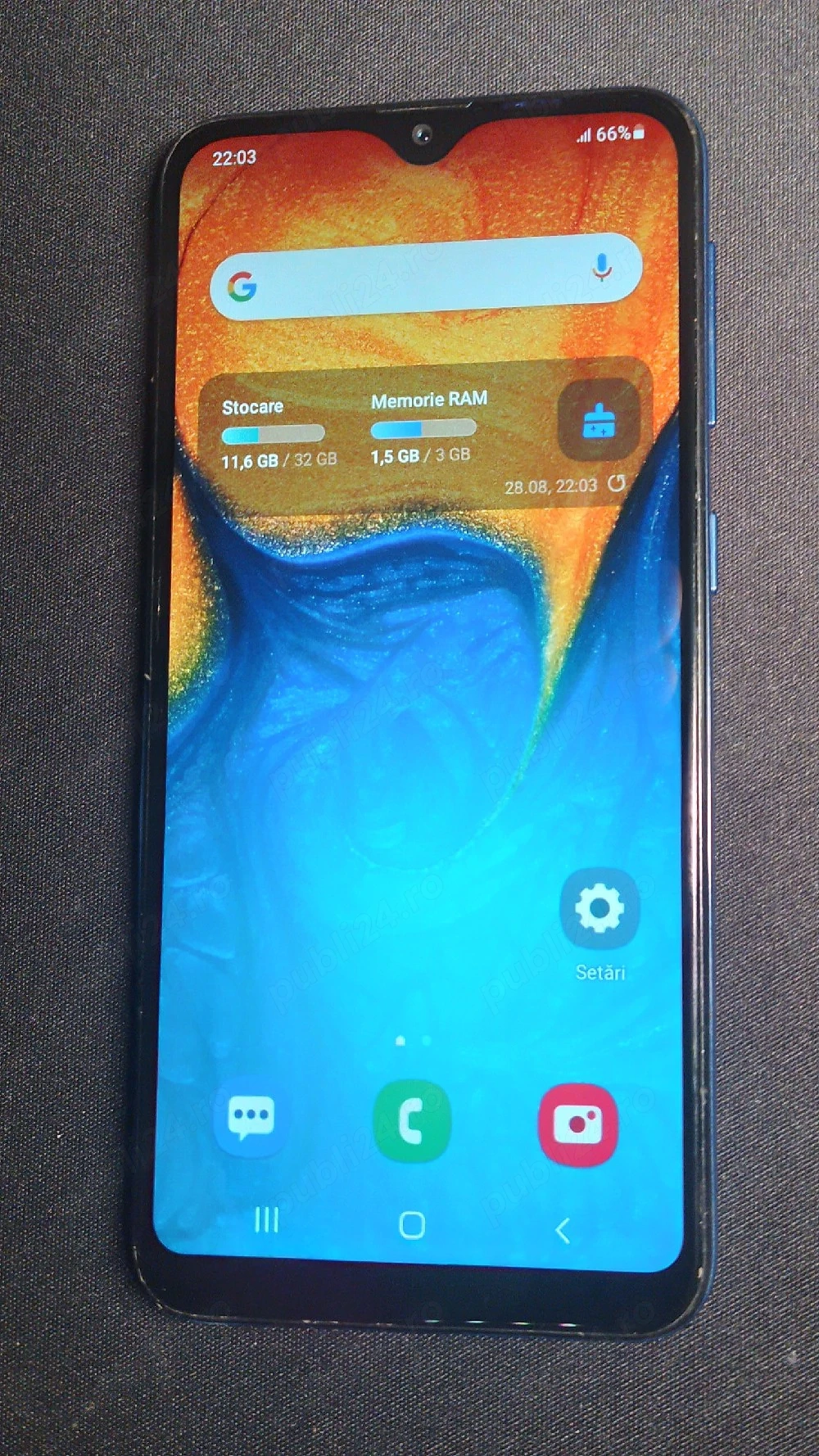 Samsung Galaxy A20e DualSim + loc de card - 250 lei preț fix