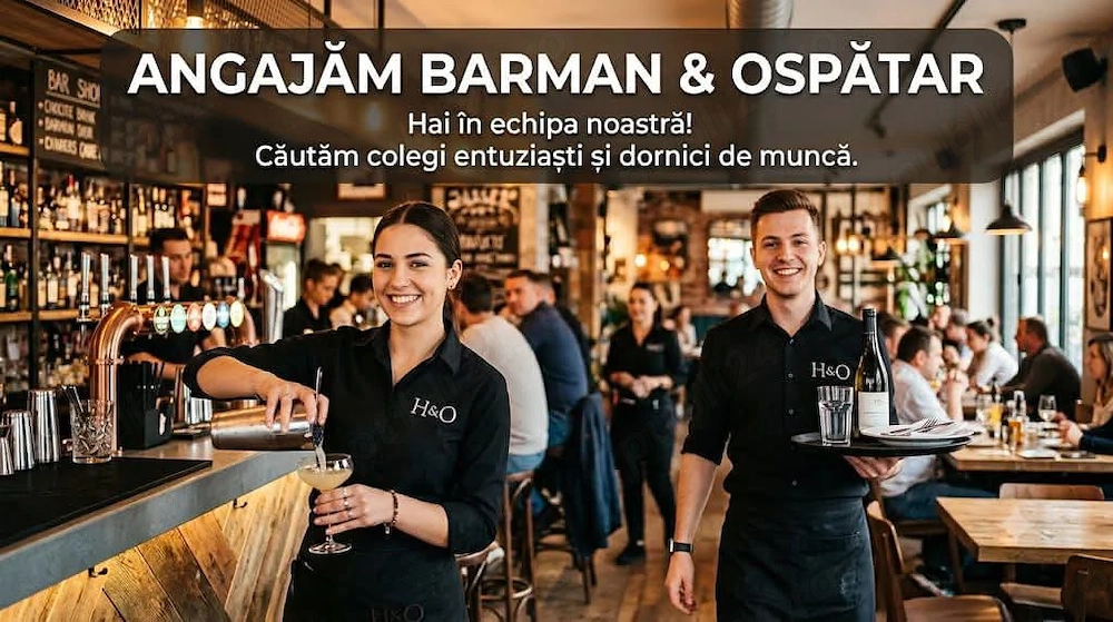 Restaurant Continental angajează barman  ospatar cu experiență 