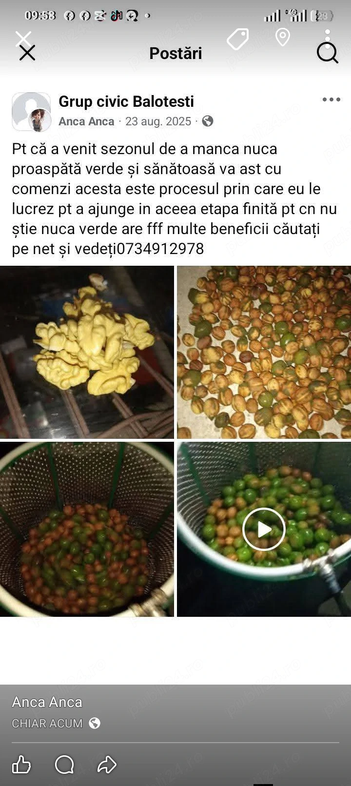 masina de curatat nuci