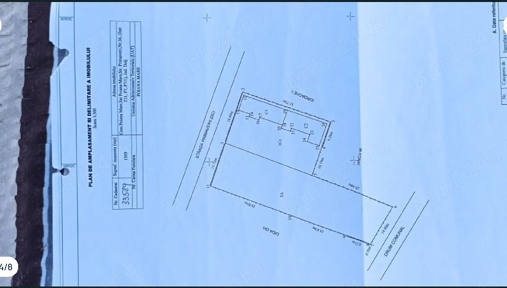 Casă cu teren generos și deschidere la două străzi   Poiana Mare