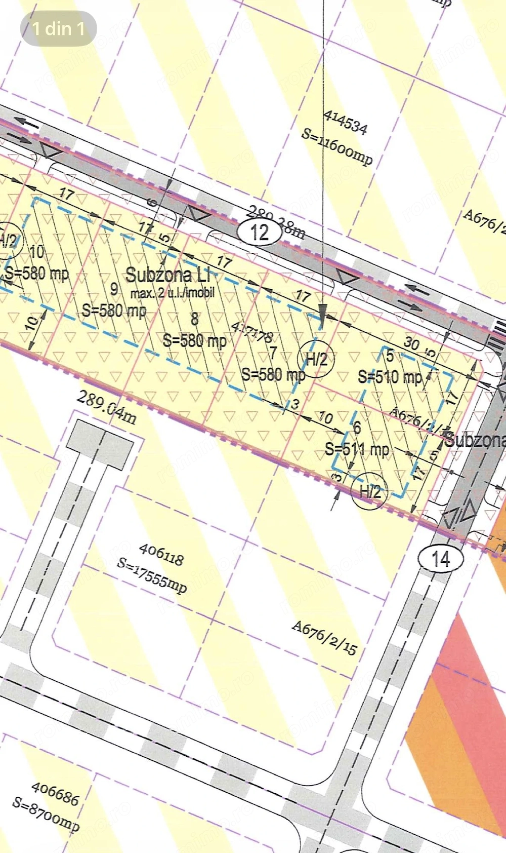 Teren intravilan 580-pretabil duplex 