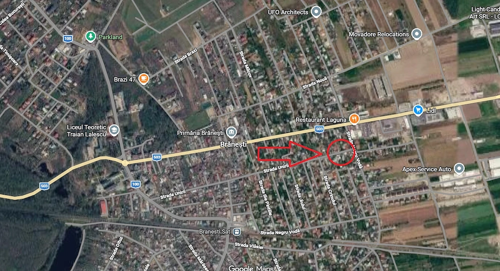 Teren gol 950 mp langa Penny Market (utilitatile la poarta, puț, imprejmuit)