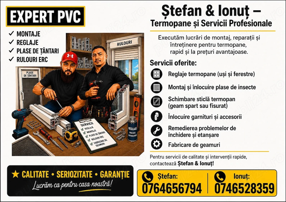 Reparatii termopane si servicii ferestre 