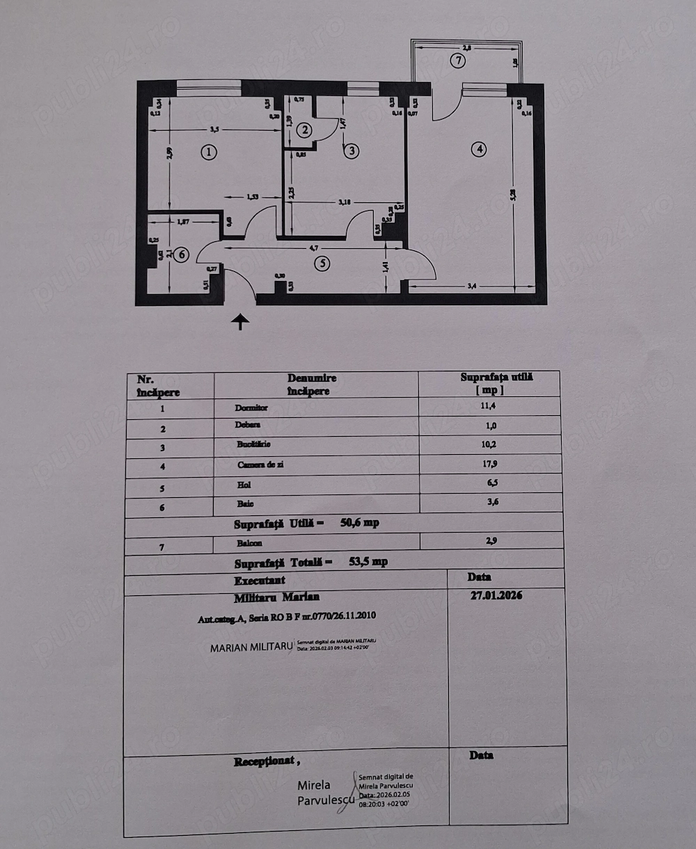 Vând apartament 2 camere 