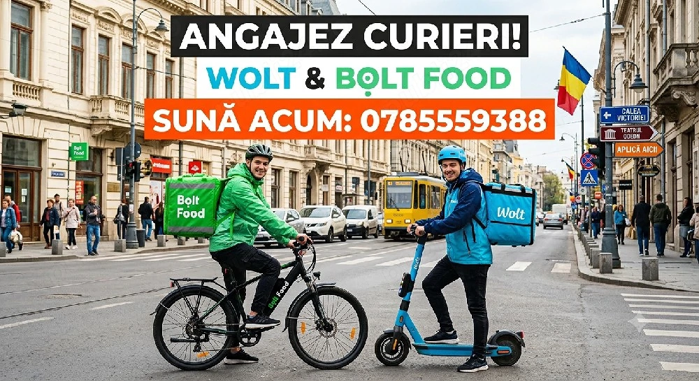 Curieri   Livratori Bolt Food & Wolt | Comision DOAR 5%