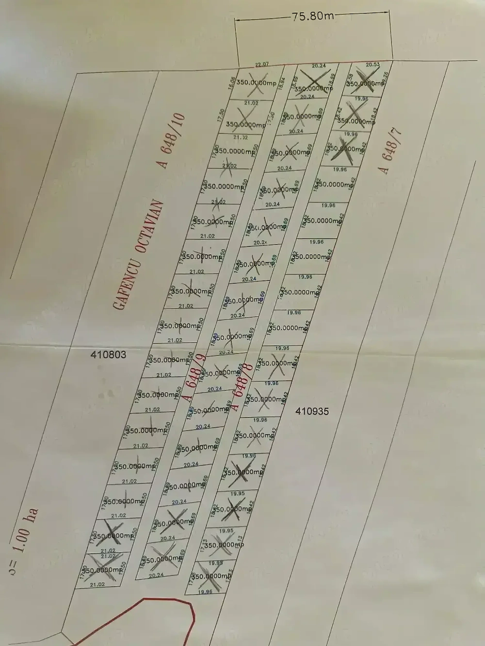 Parcele de teren Lugoj   strada Buziașului, acces direct asfalt (350 mp, 700 mp, 1000 mp)