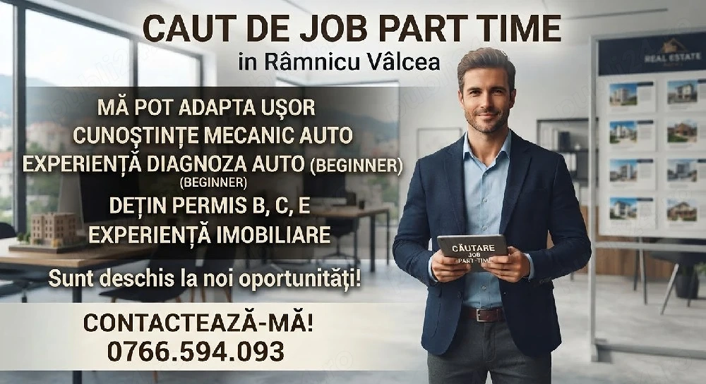 Caut job part Time Râmnicu Vâlcea 