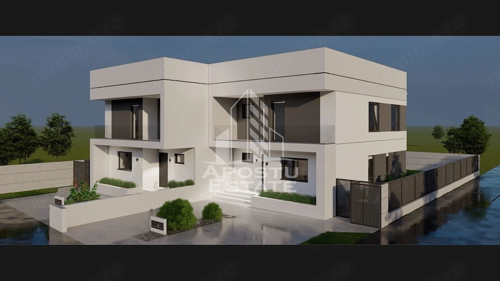 Teren 650 mp  cu fundatie duplex, utilitati, Sacalaz.