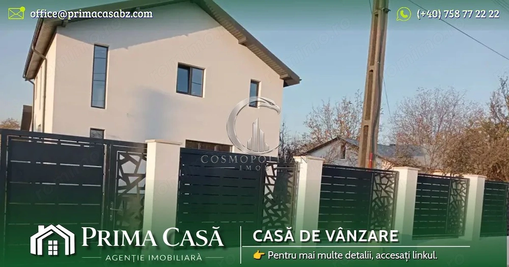 Vila noua ~ sat Lipia comuna Merei/BZ ~ la cheie ~ Pret: 170.000€