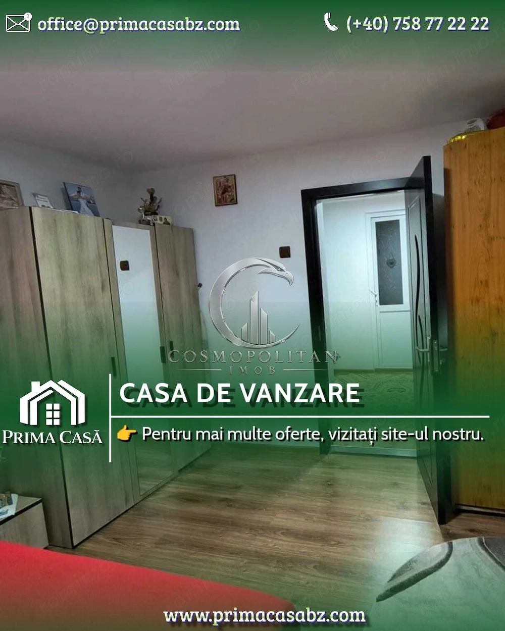 Casa de vânzare în Ograzile ~ 921mp teren ~ (13km de Buzau) ~ Pret: 42.000€ neg.