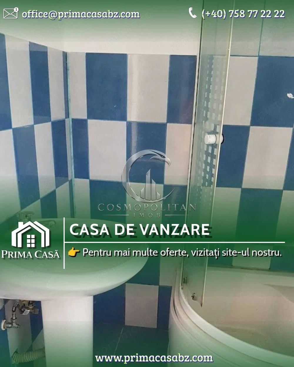 Casa in comuna Merei (12km de Buzau; 5km de A7) ~ teren 1000mp, deschidere 15m ~