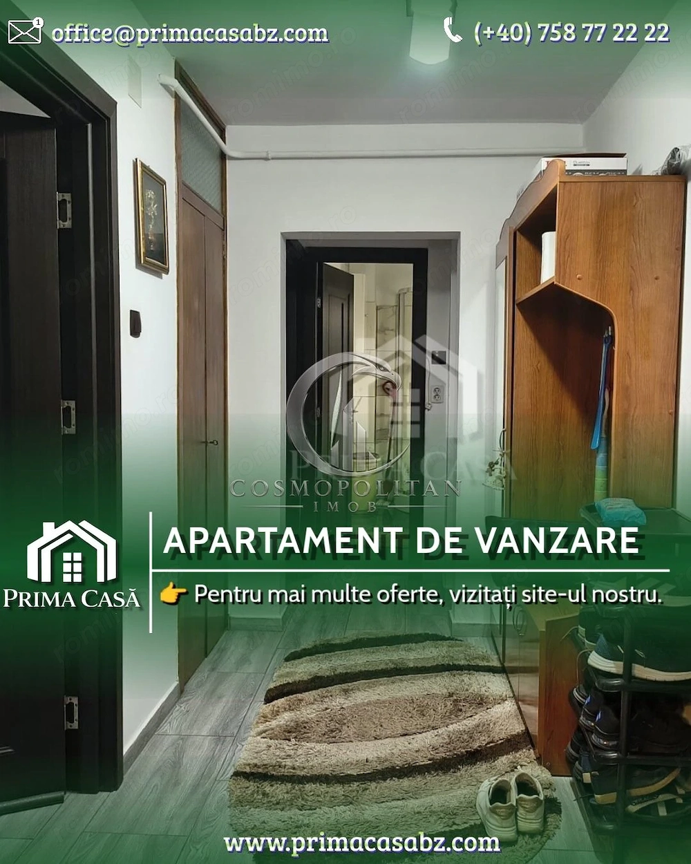 Apartament cu 2 camere ~ zona Parcul Tineretului / Sala Sporturilor ~ etaj 2