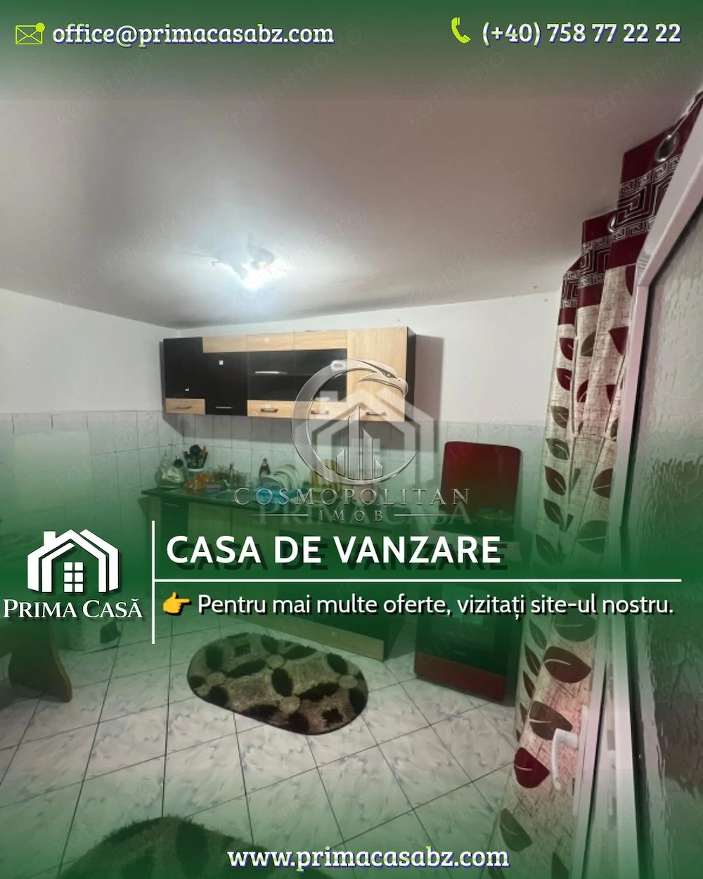 Casa si teren in comuna Mihailesti SC=100mp teren=820mp Pret: 28.000 neg.