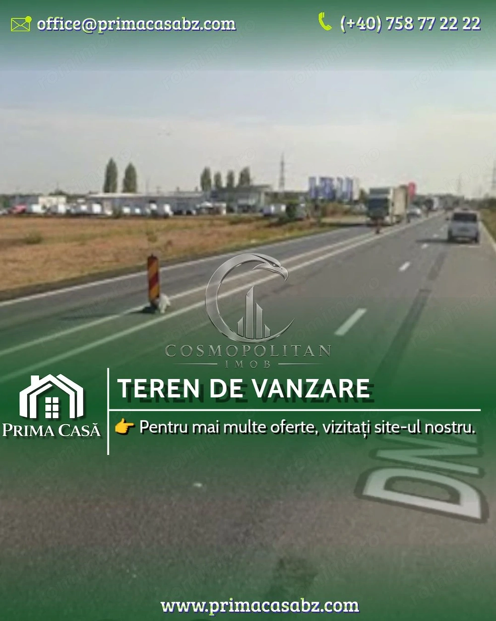Teren intravilan iesire spre Ploiesti Reprezentanta Ford 5000mp deschidere 36m l
