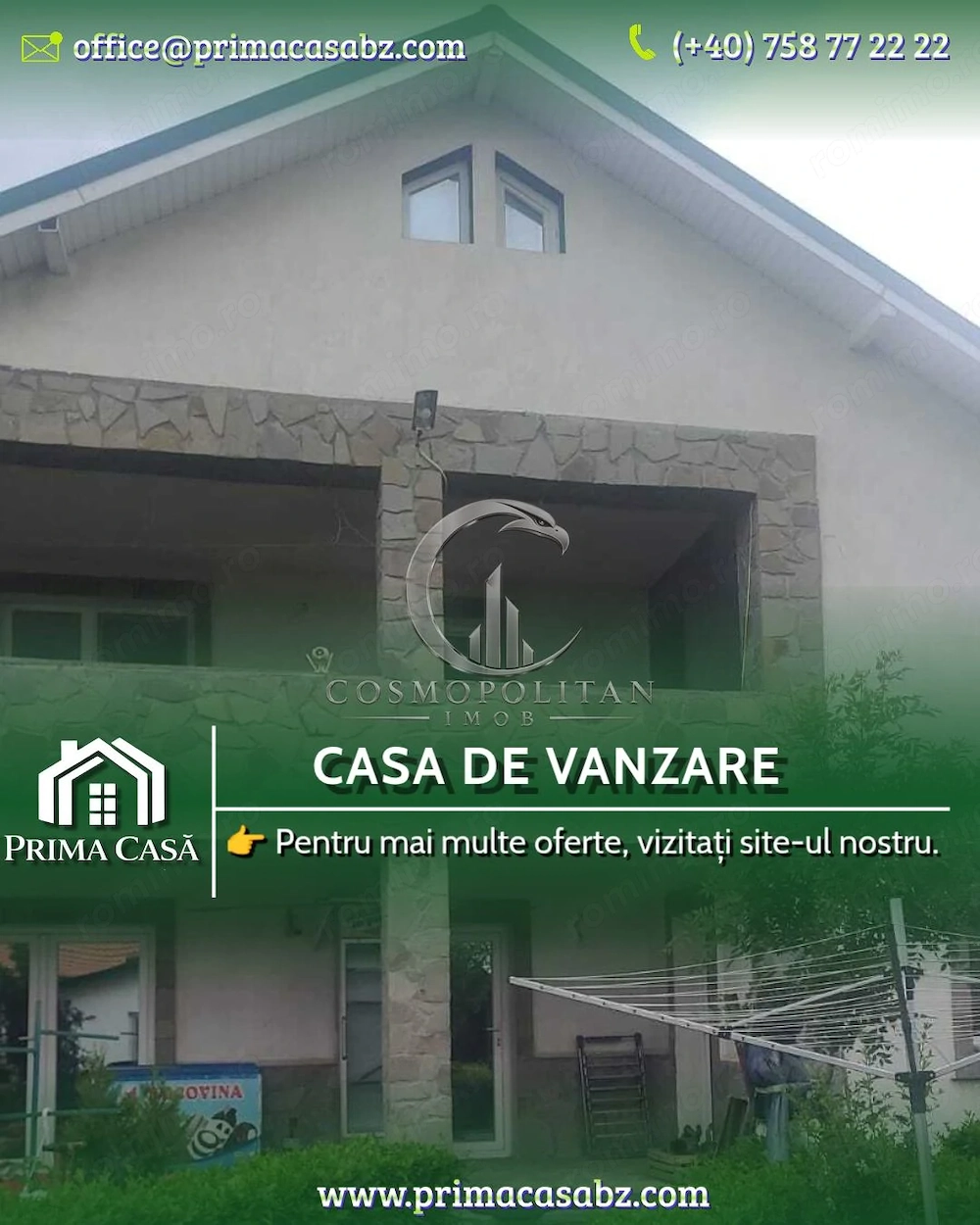 Proprietate deosebita in Spataru/BZ ~ SC-240mp si teren 1000mp ~ Pret: 150.000€