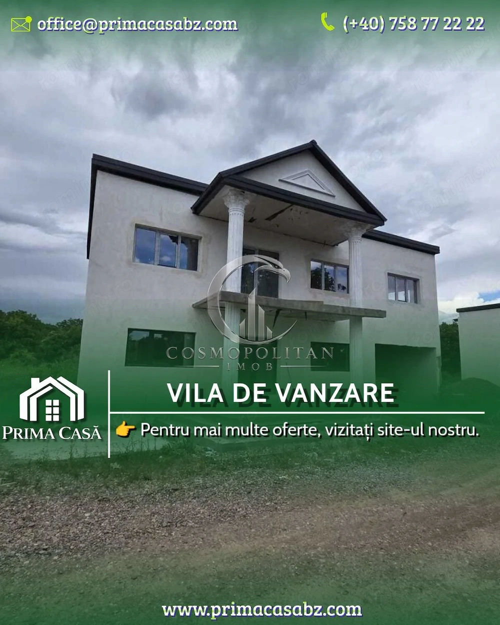Vile noi in Vernesti/BZ ~ acces facil DN10 ~ 225mp utili ~ teren 615mp