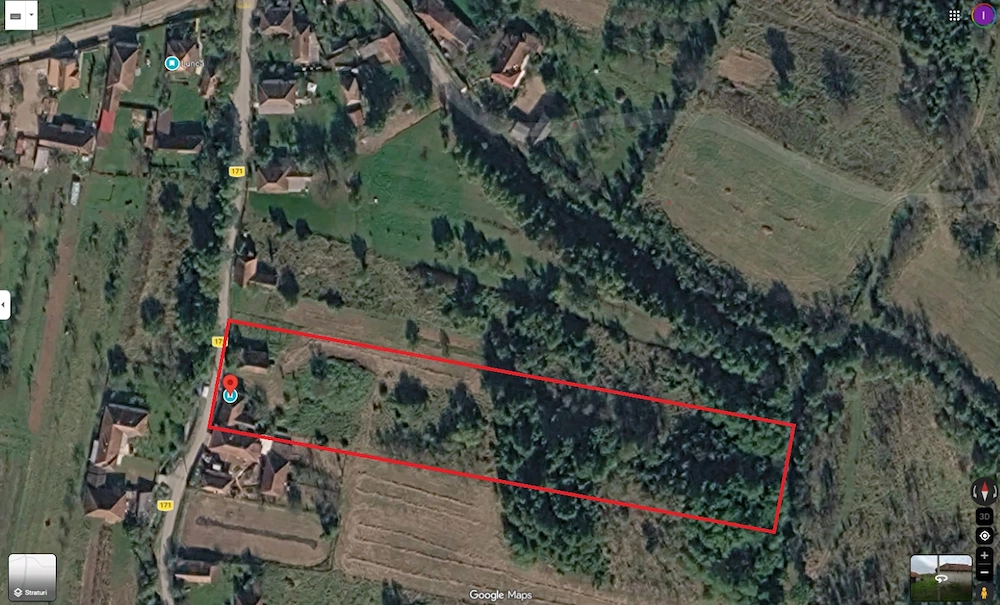 De vanzare teren intravilan 4.903 mp,sat Lunca   12 km Brad | Asfalt + autorizație construire