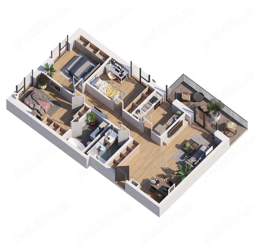 CESIUNE apartament 4 camere-ESTORIA- L3, metrou Nicolae Teclu