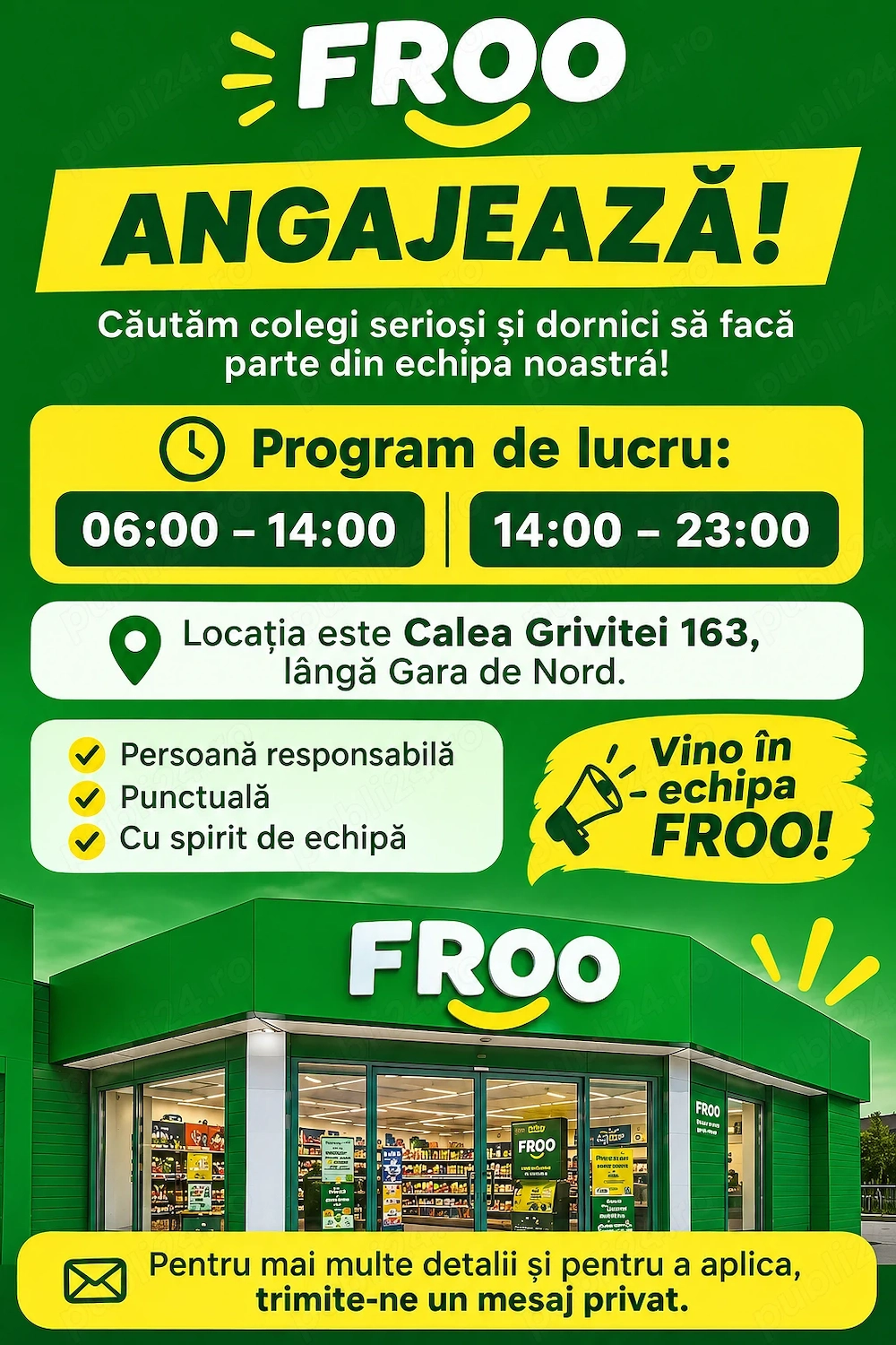 Lucrator comercial FROO