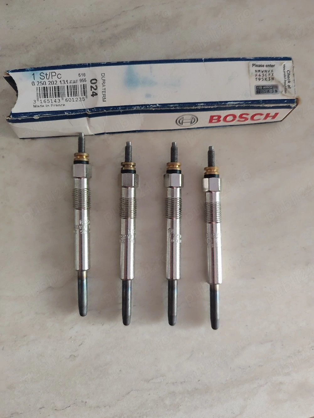 Vand bujii  incandescente 0 250 202 131 BOSCH - 4 buc