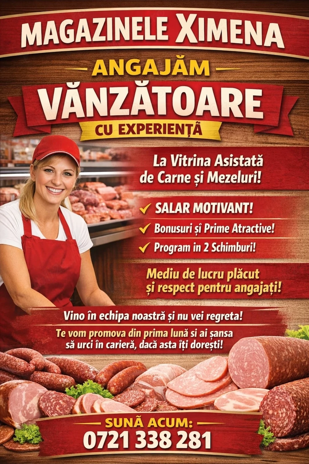 Vanzatoare la vitrina asistata