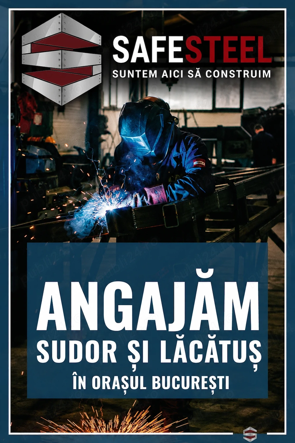 SafeSteel angajează sudori și lăcătuși - București