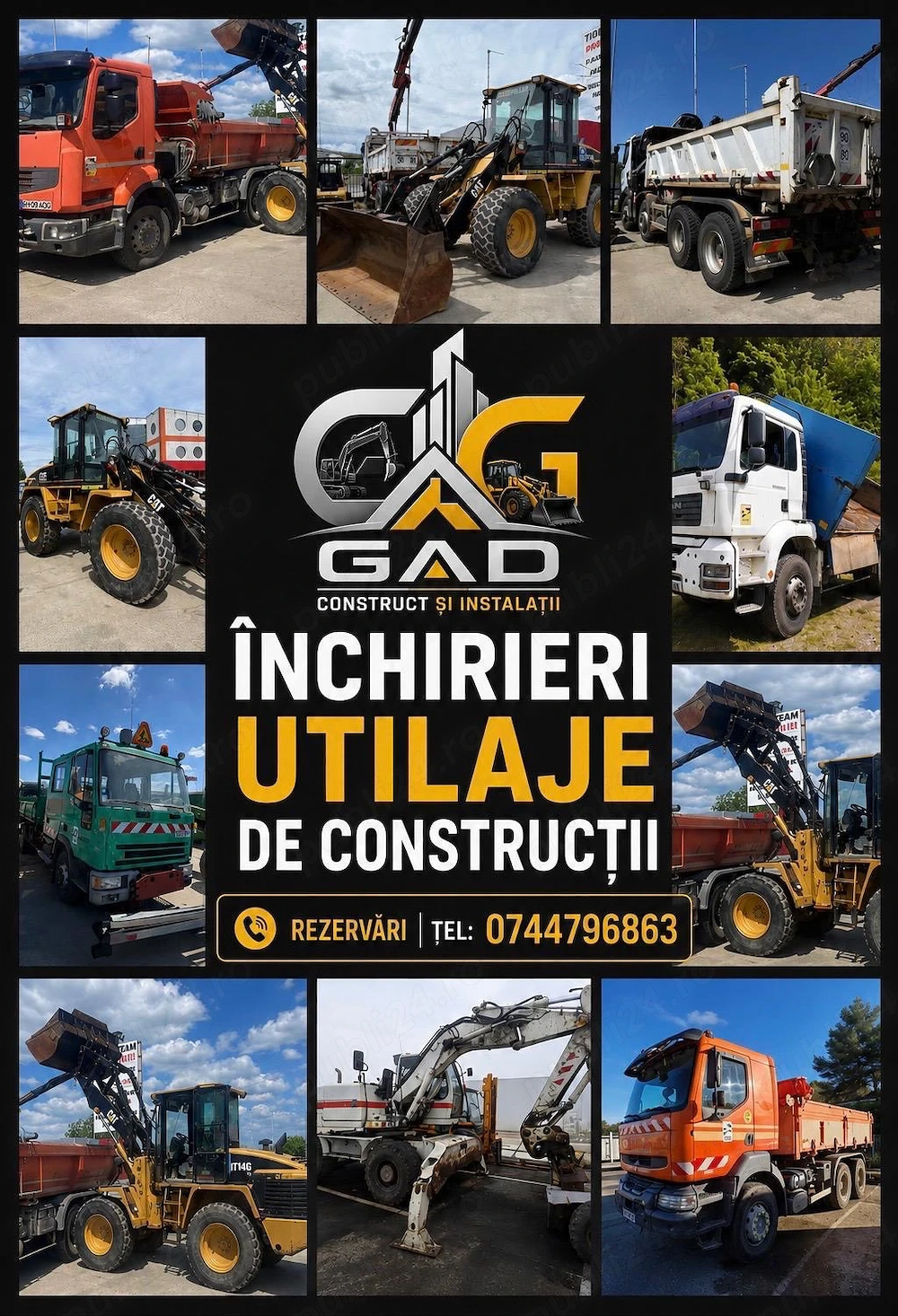 Angajez excavatorist si dulgher